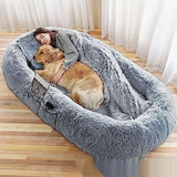 Queen Bed Pet Plush Sofa For Owner And Dog